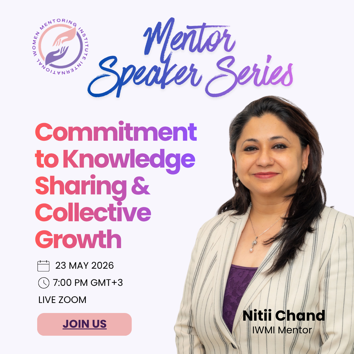 Mentor speaker series poster 6